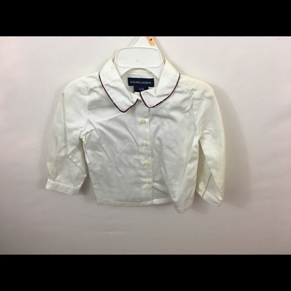 Ralph Lauren Blouse 12 mo Long Sleeved NWOT